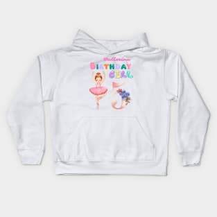 5th birthday ballerina girl Kids Hoodie